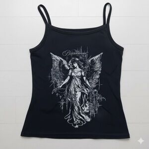 Black Angel Graphic Women's Top